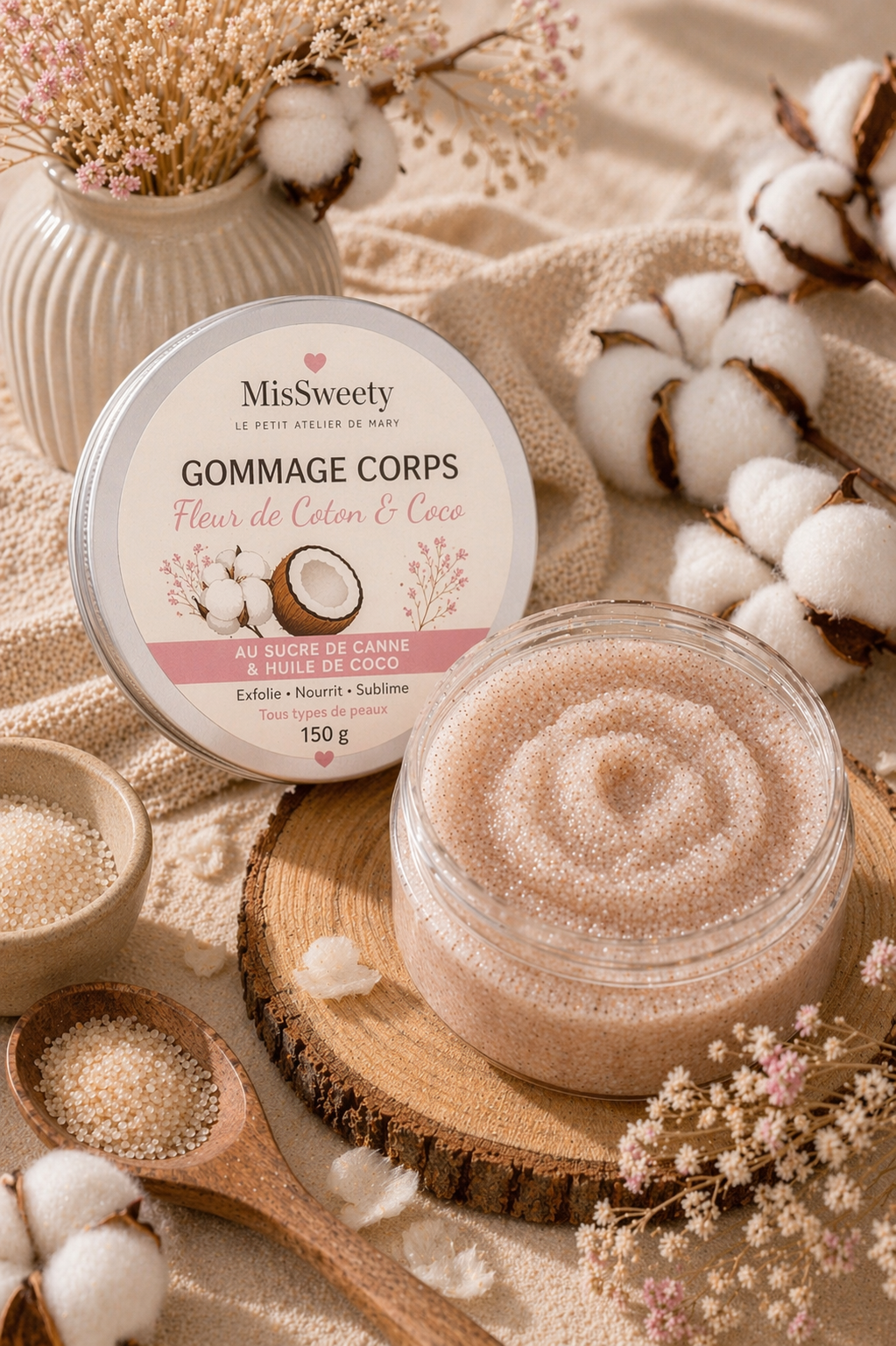 Gommage Corps – Fleur de Coton & Coco