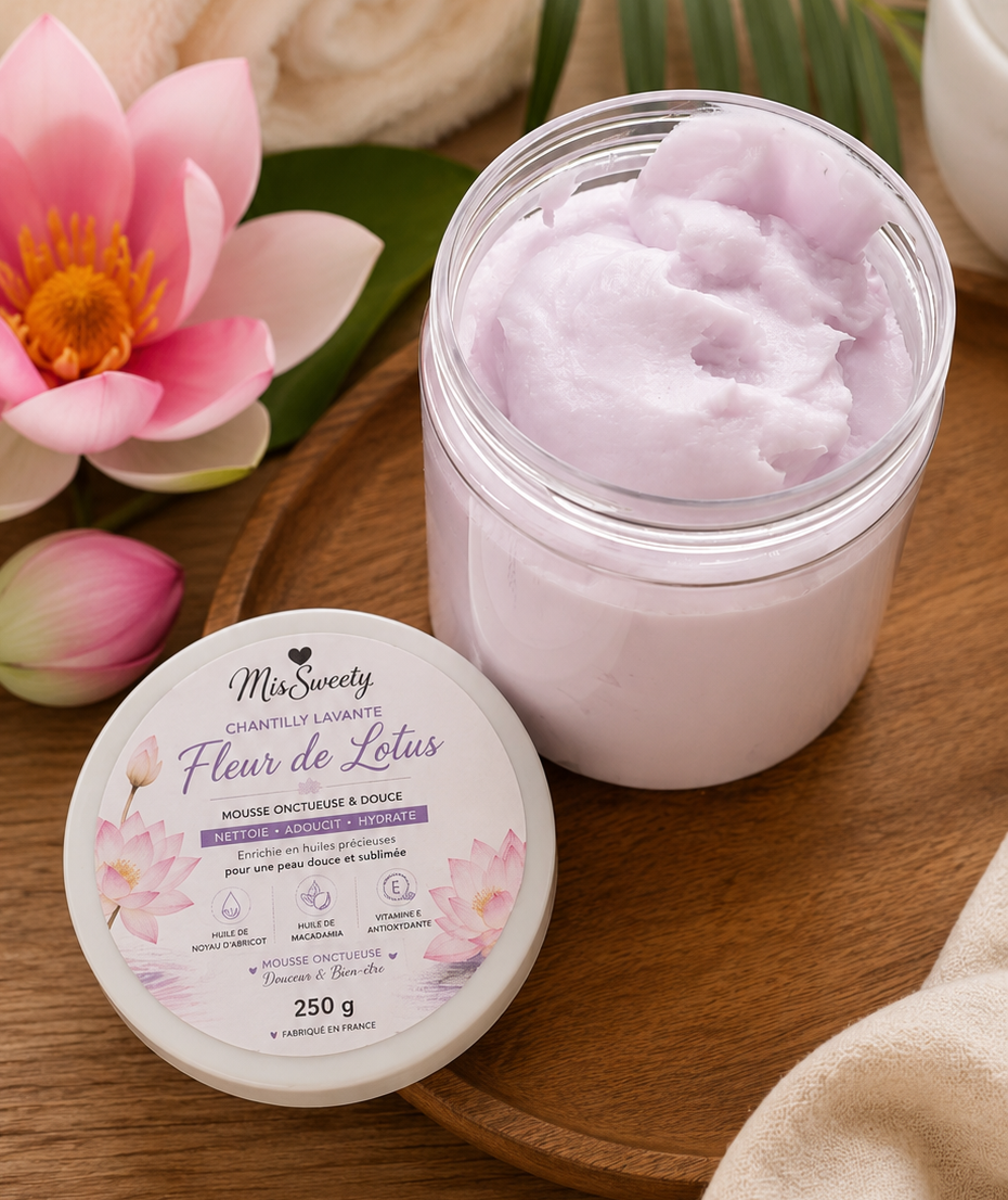 Chantilly de Douche Fleur de Lotus – 250 g