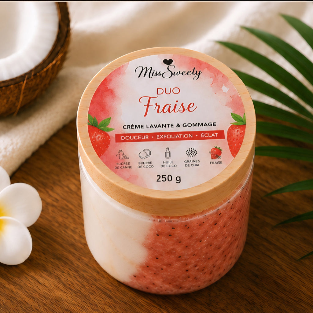 Duo exfoliant-Fraise