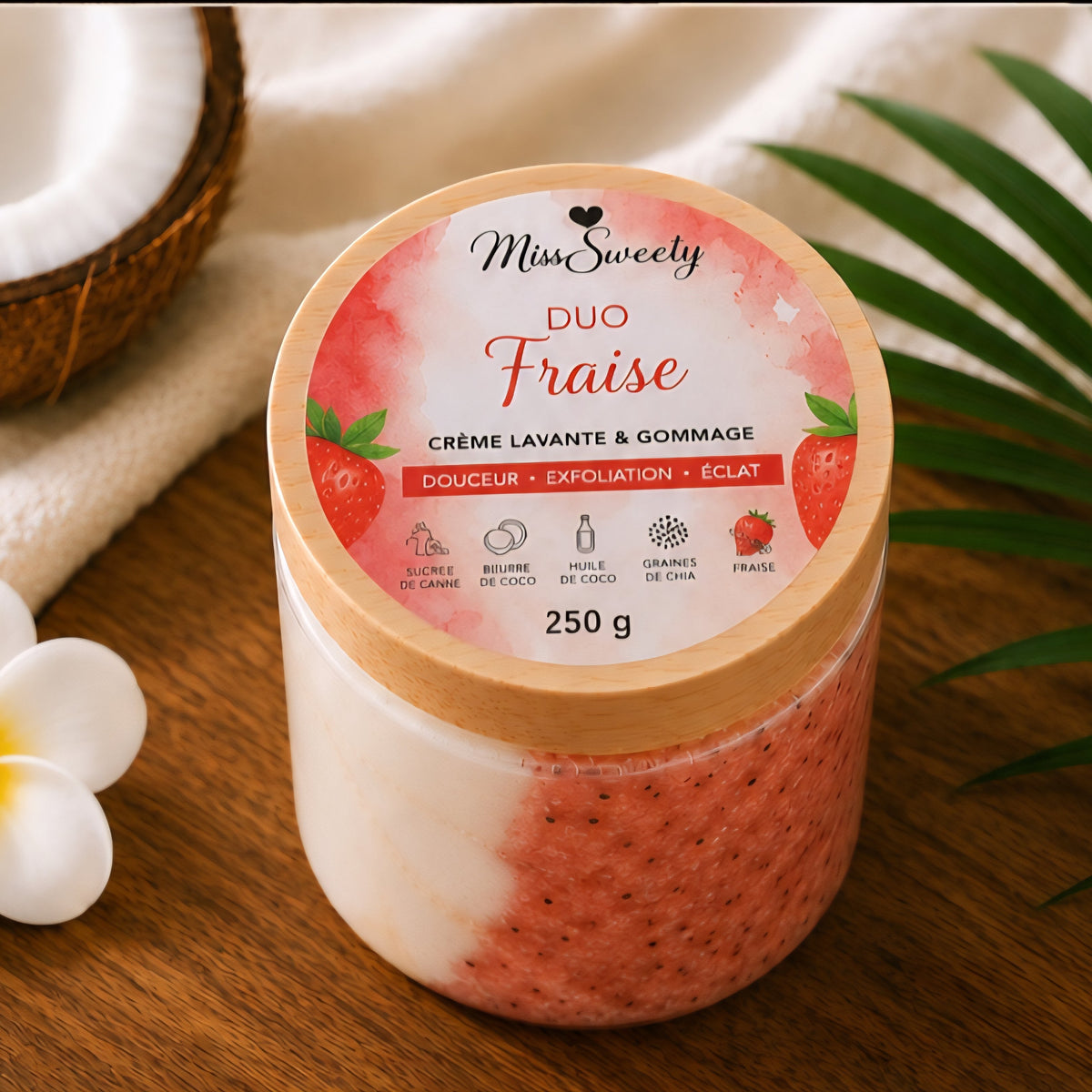 Duo exfoliant-Fraise