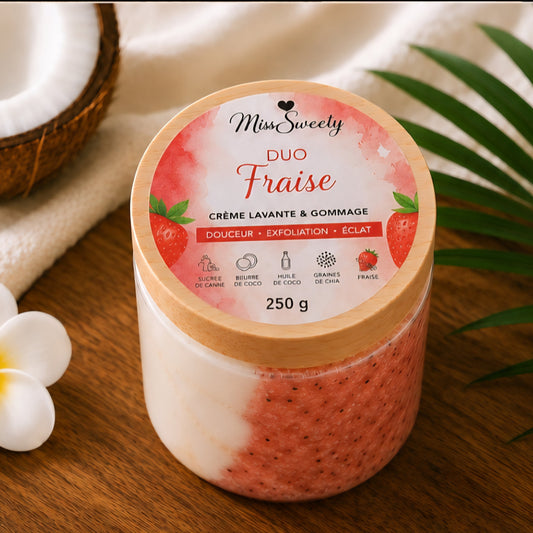 Duo de Fraise – Crème Lavante & Gommage