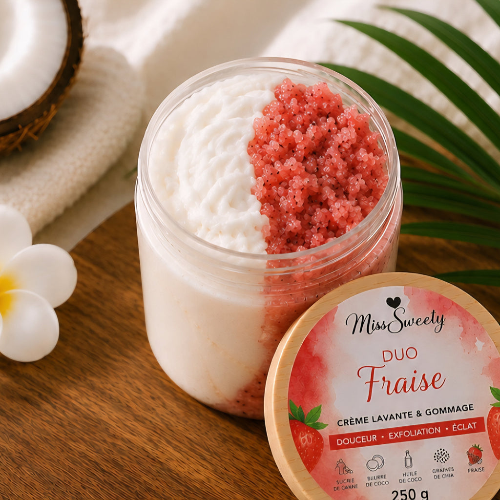Duo exfoliant-Fraise