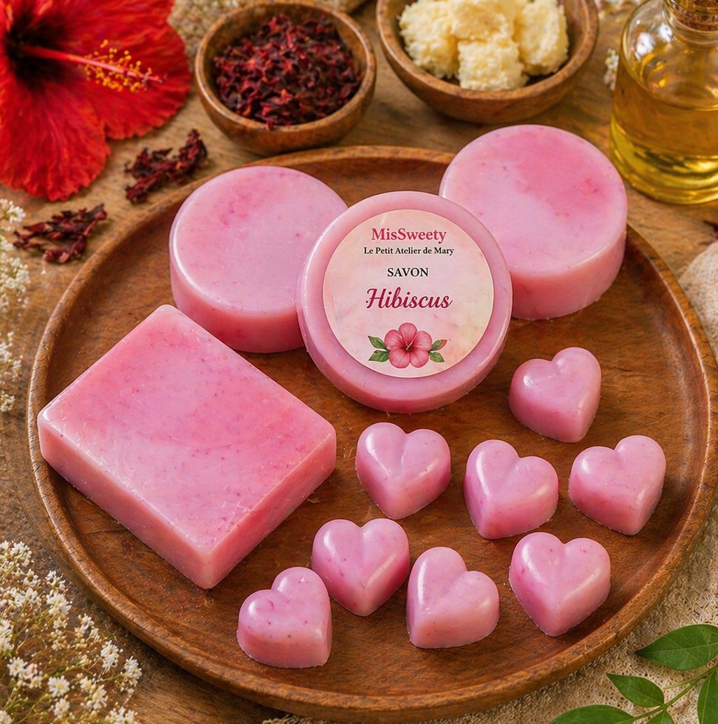 Savon Artisanal hibiscus