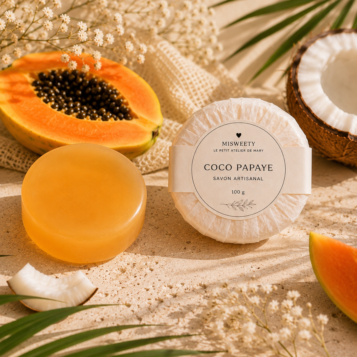 Savon Artisanal – Coco Papaye