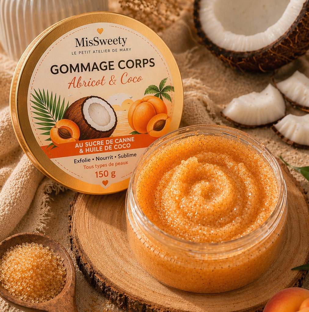 Gommage Corps – Abricot & Coco