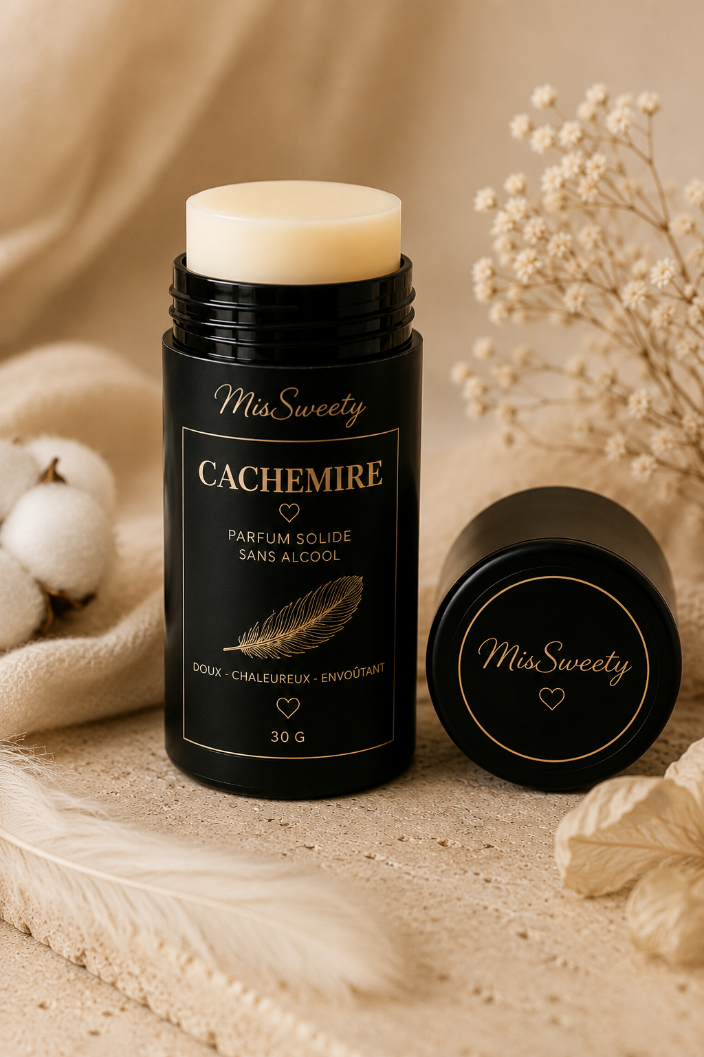 CACHEMIRE – PARFUM SOLIDE SANS ALCOOL – 30g